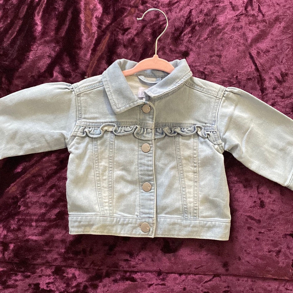 Infant light blue denim jacket. 3-6 months.